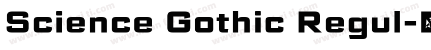 Science Gothic Regul字体转换
